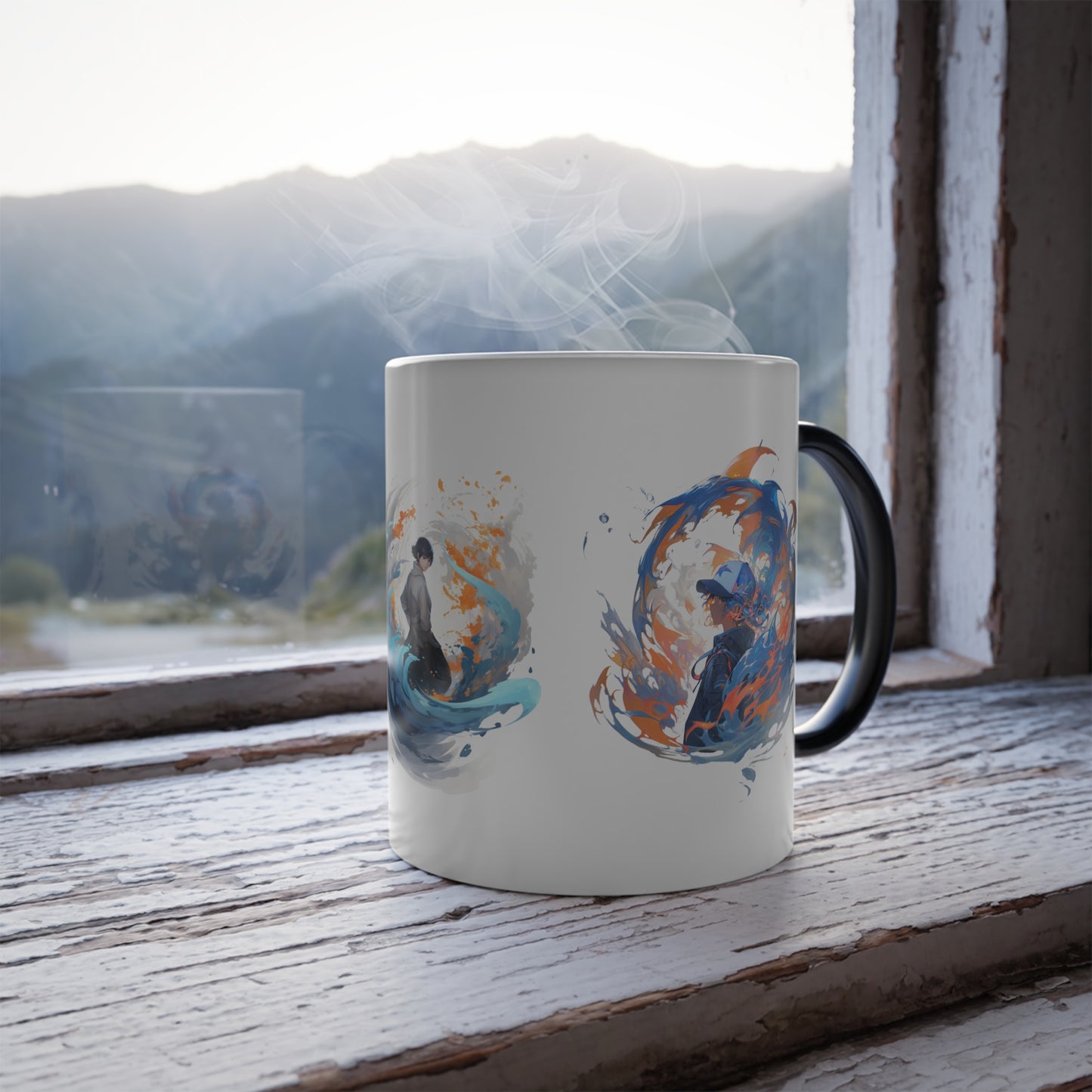 Water Flames | Color Morphing Mug, 11oz