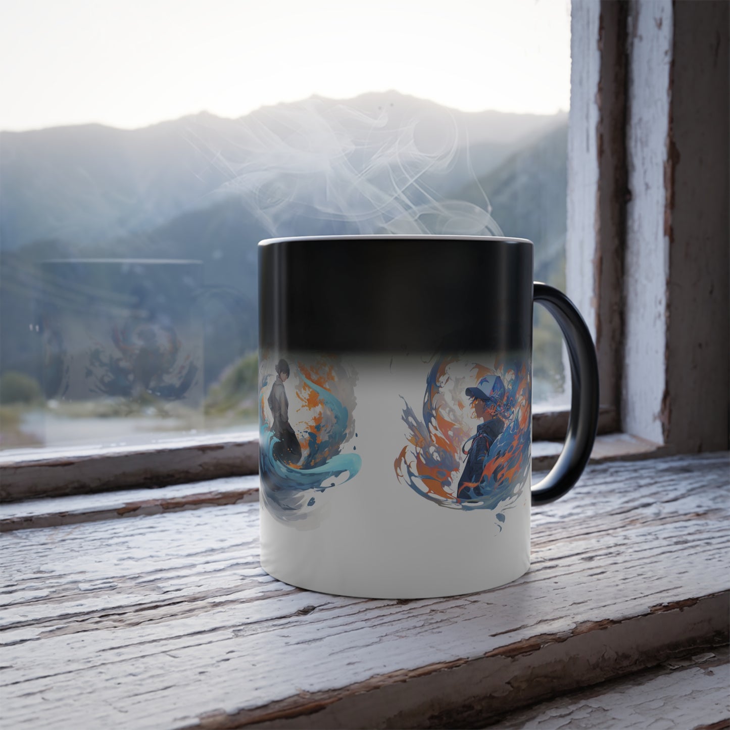 Water Flames | Color Morphing Mug, 11oz