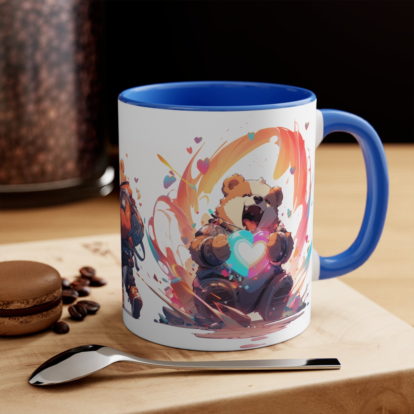 San Valentin Bear || 11oz Accent Mug