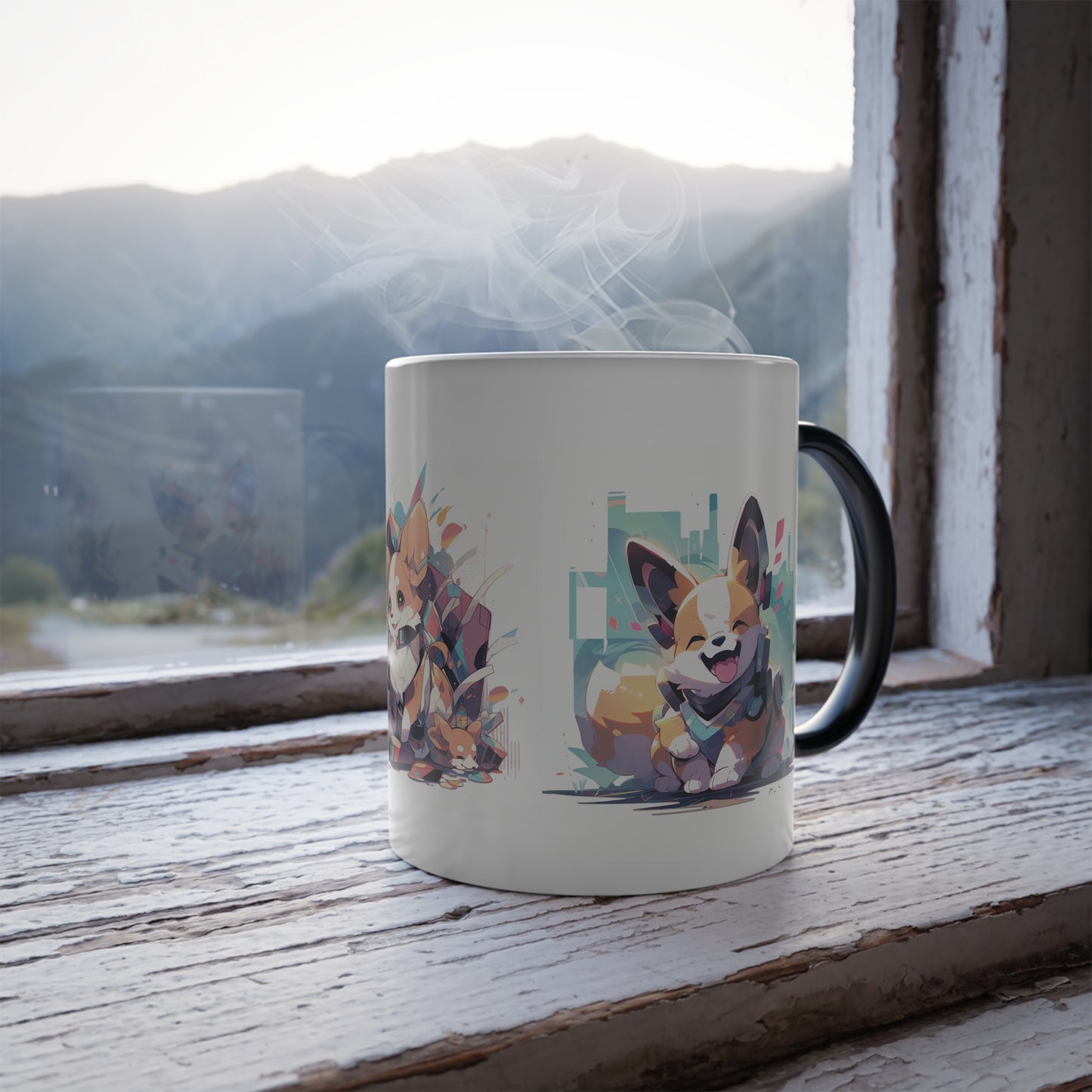Corgi Second Wave | Color Morphing Mug, 11oz