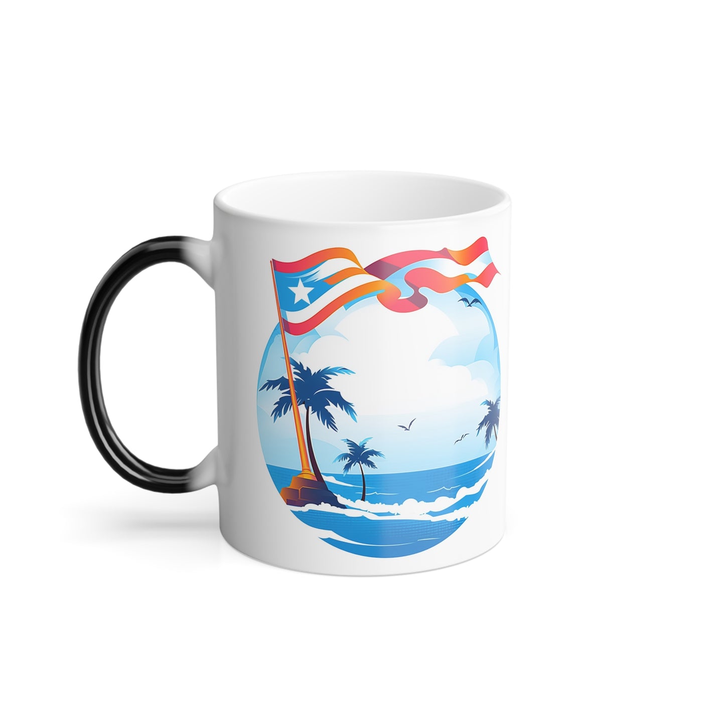 tropical de puerto rico | Taza que cambia de color, 11 oz