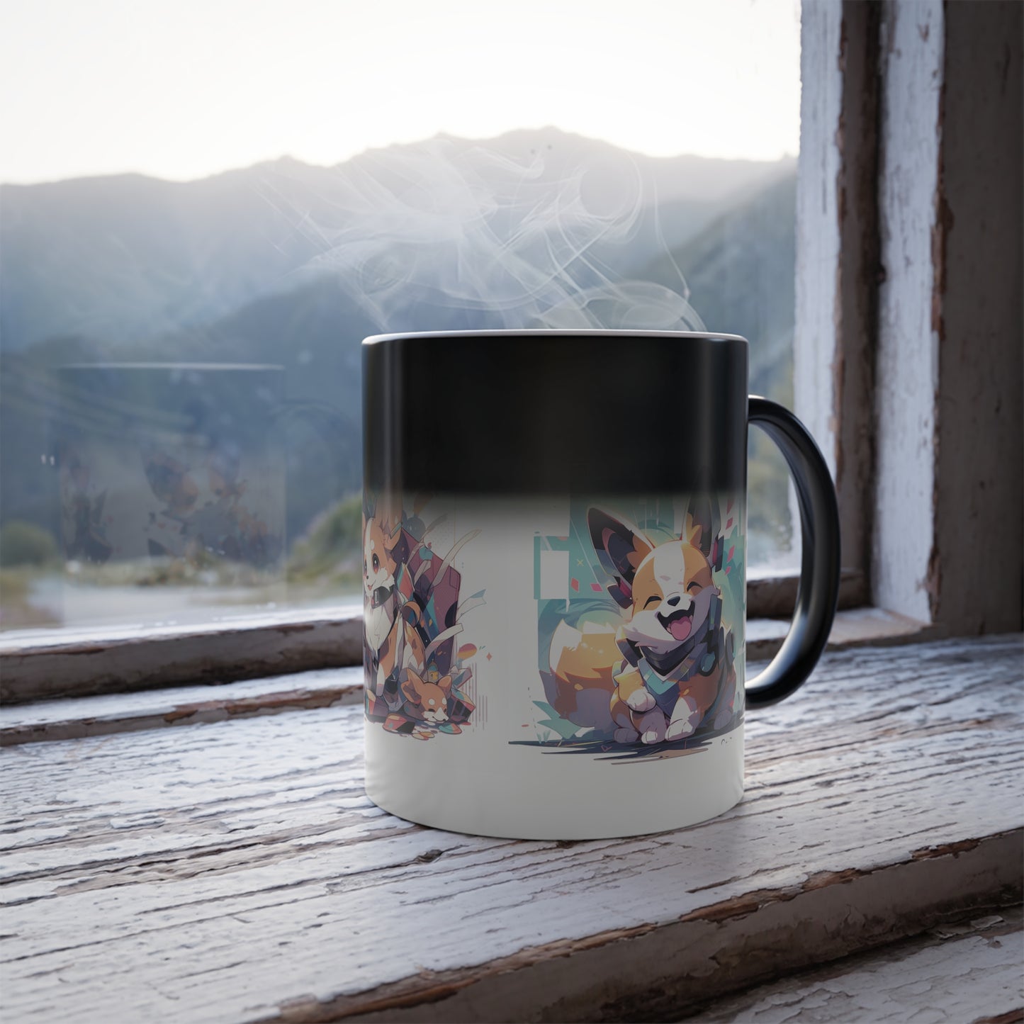 Corgi Second Wave | Color Morphing Mug, 11oz