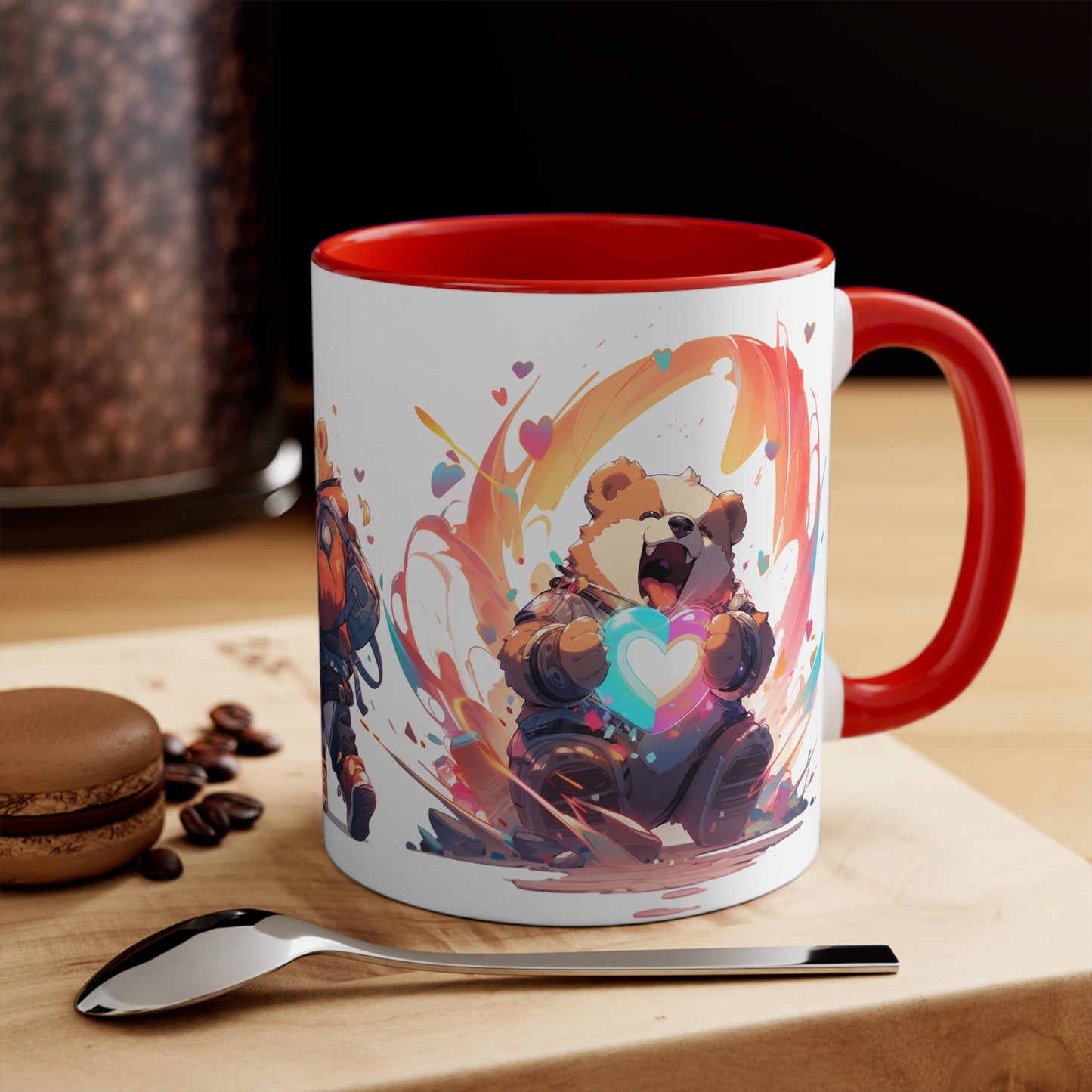 San Valentin Bear || 11oz Accent Mug