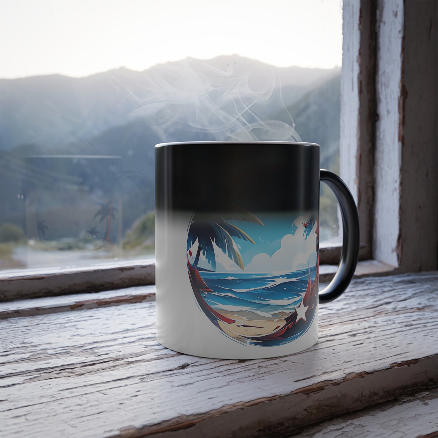 tropical de puerto rico | Taza que cambia de color, 11 oz
