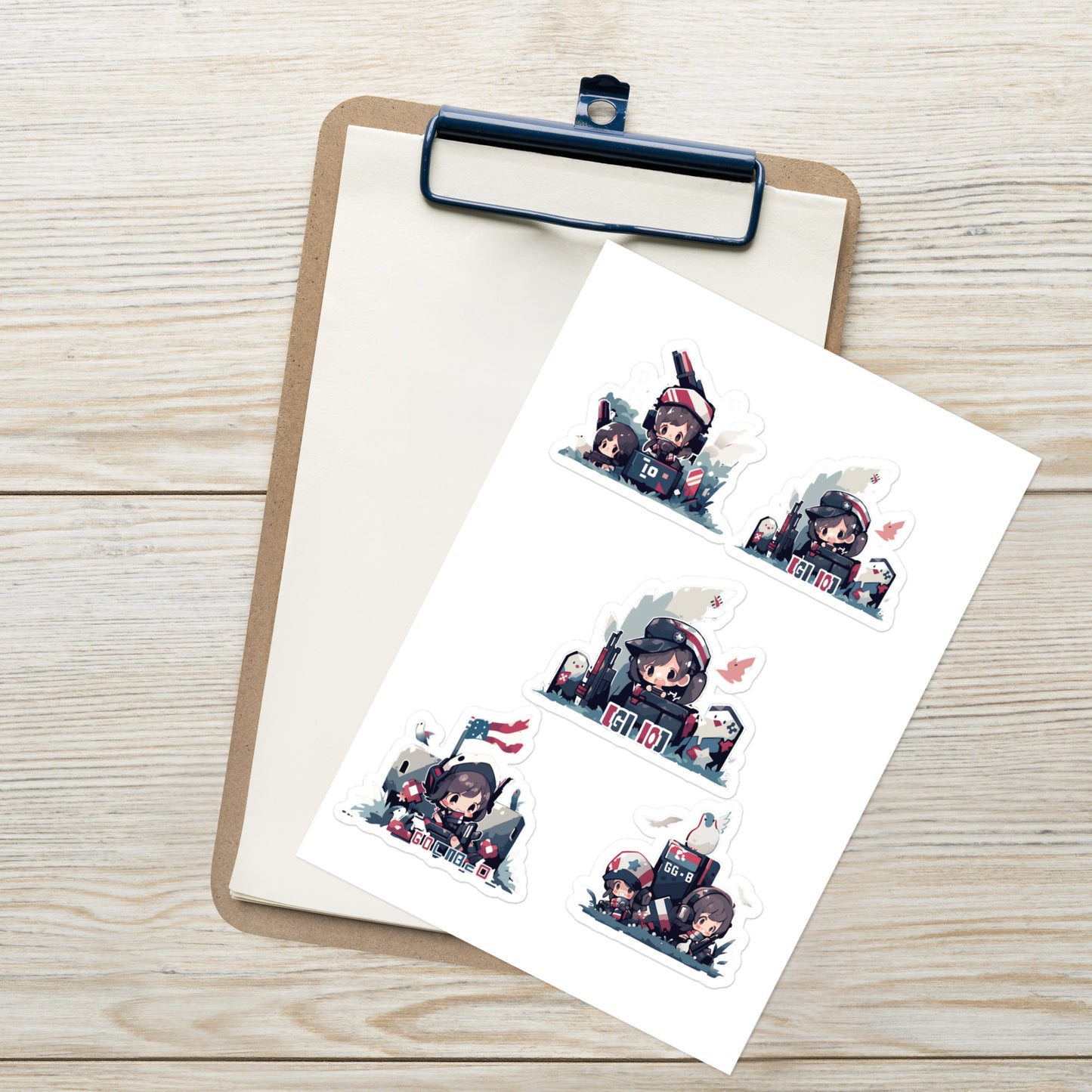 Chibi Cartoon | Sticker sheet