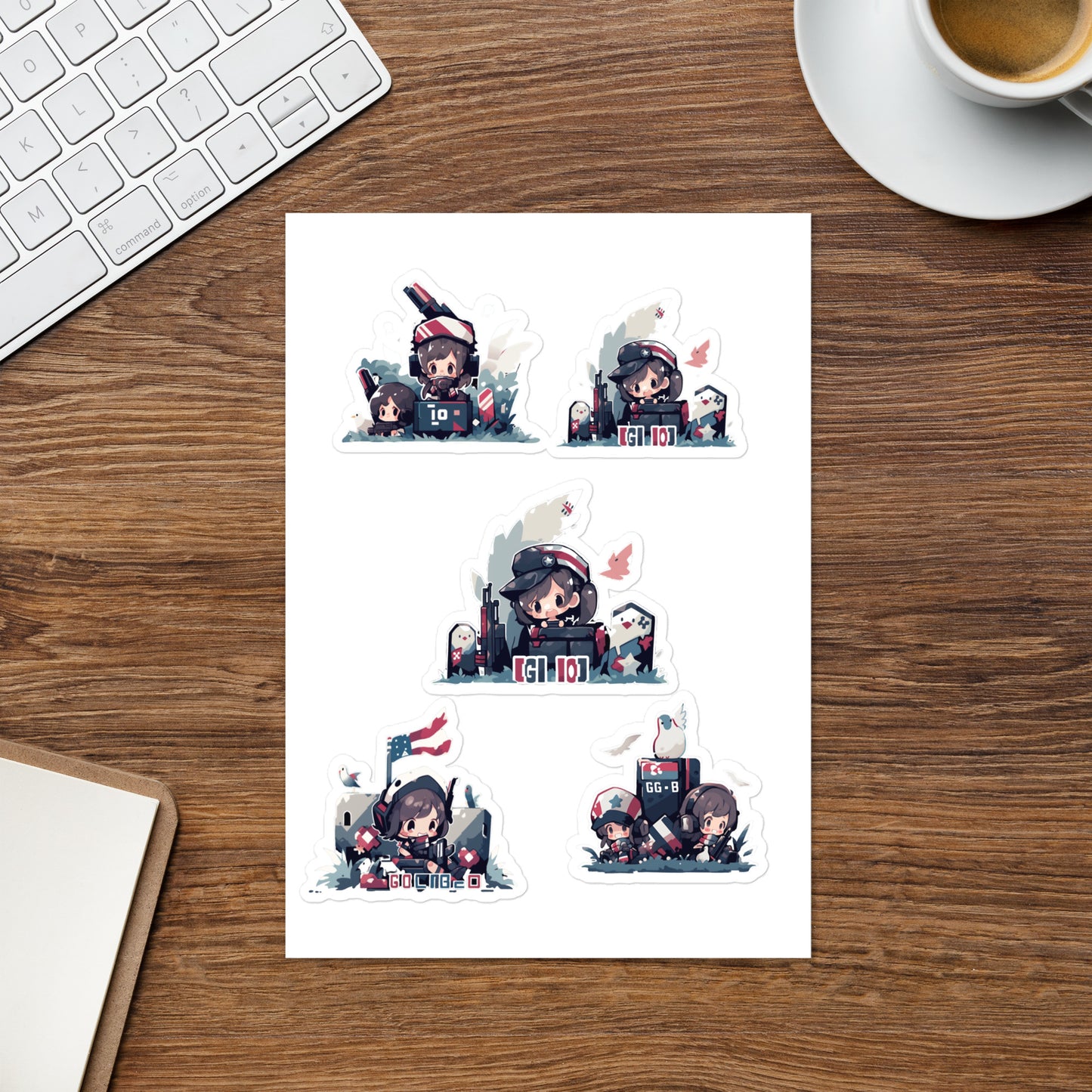 Chibi Cartoon | Sticker sheet