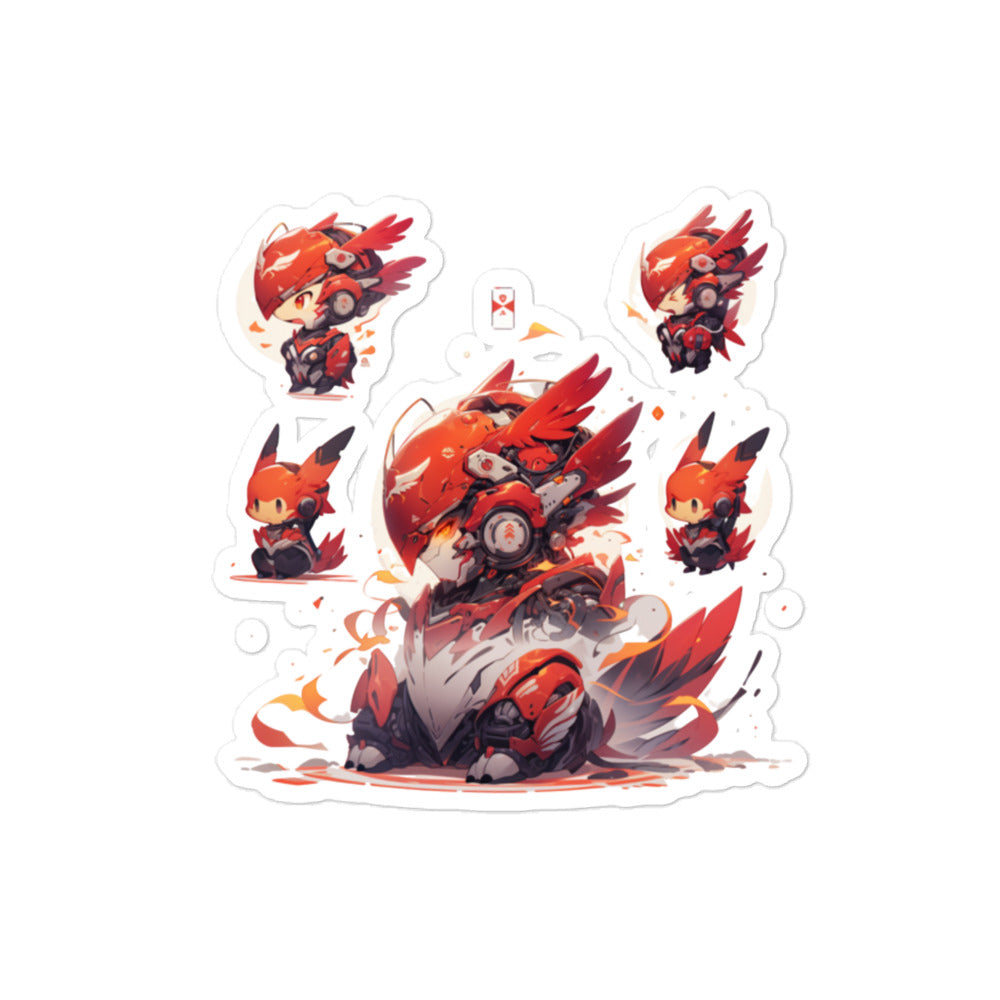Robot bird | Bubble-free stickers