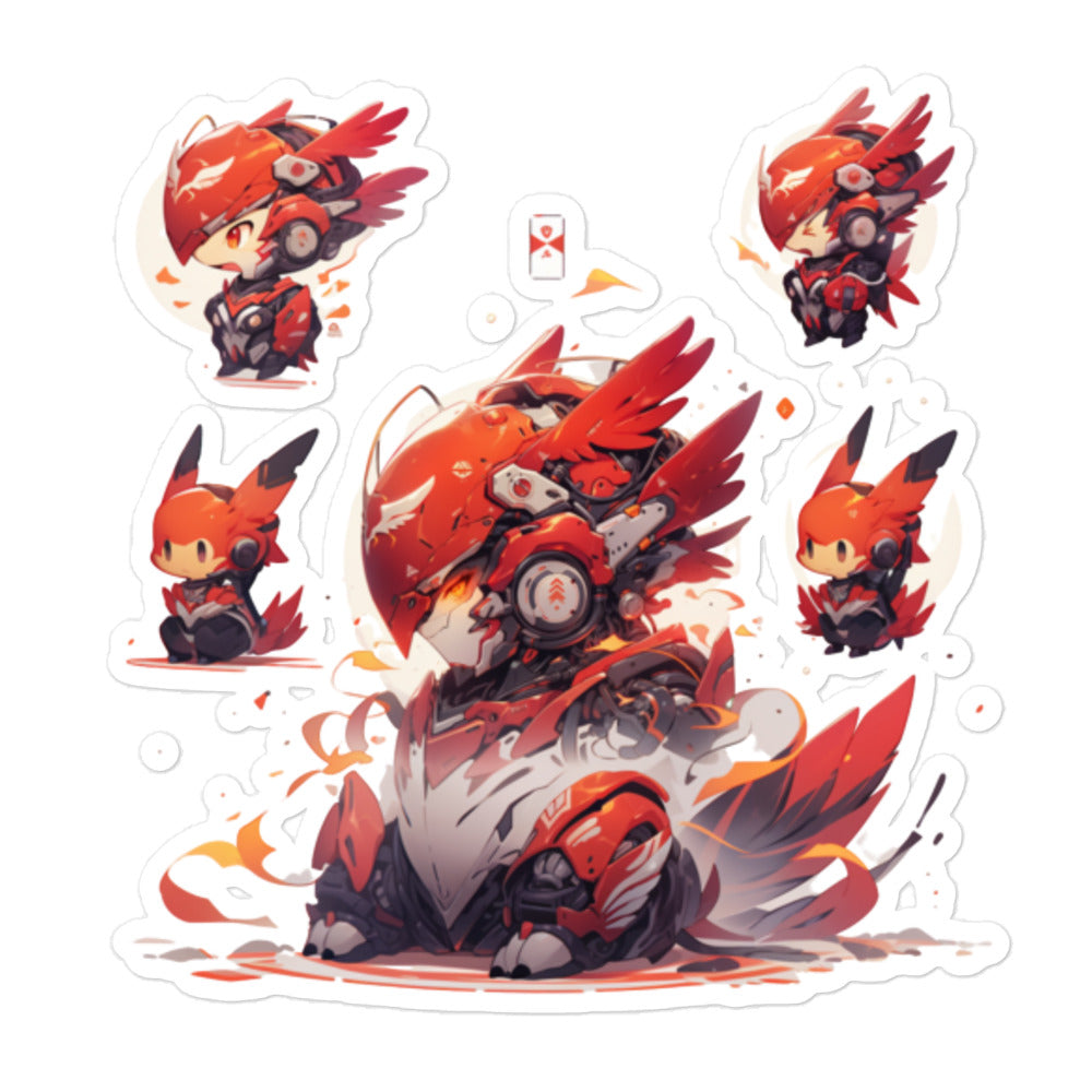 Robot bird | Bubble-free stickers