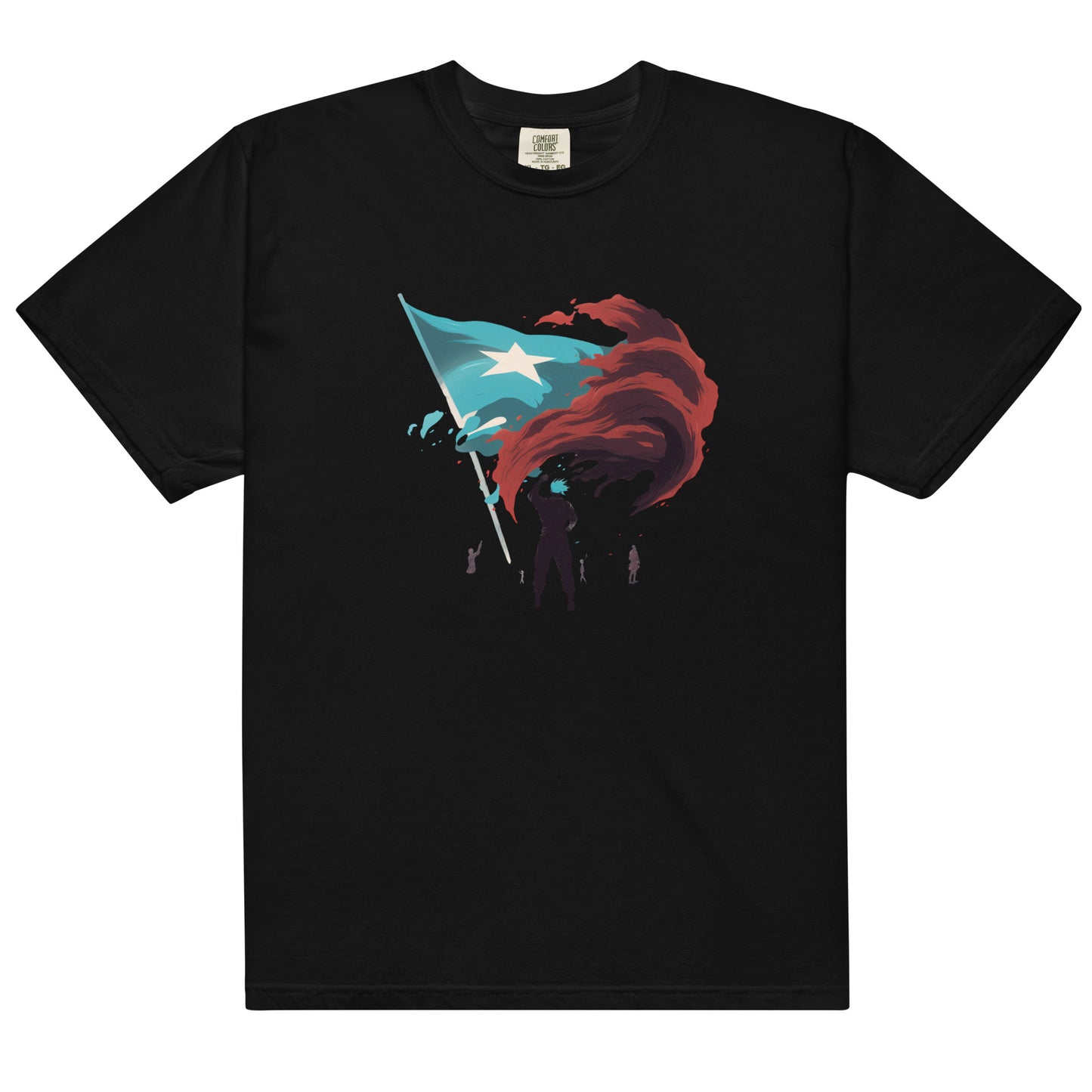 Bandera De Puerto Rico | Men’s garment-dyed heavyweight t-shirt