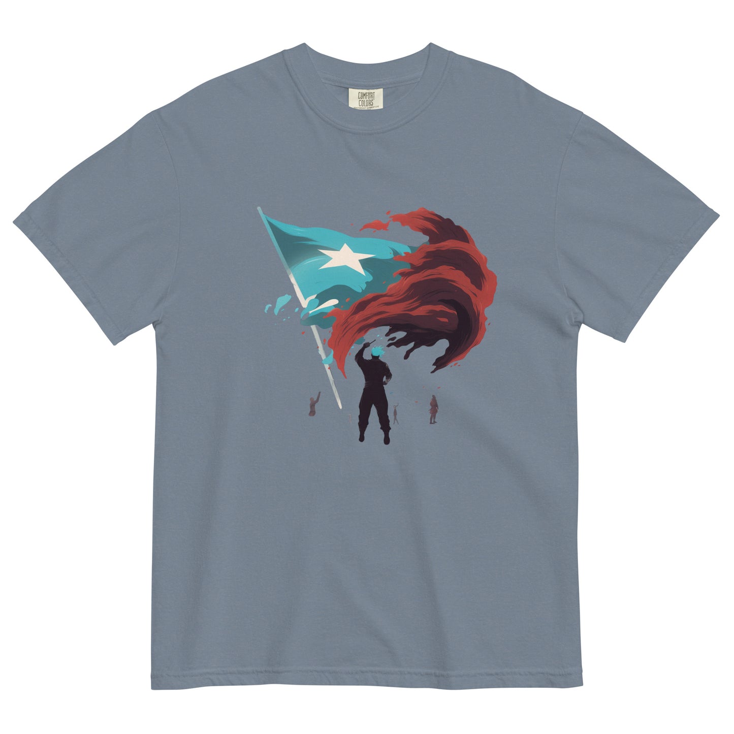 Bandera De Puerto Rico | Men’s garment-dyed heavyweight t-shirt