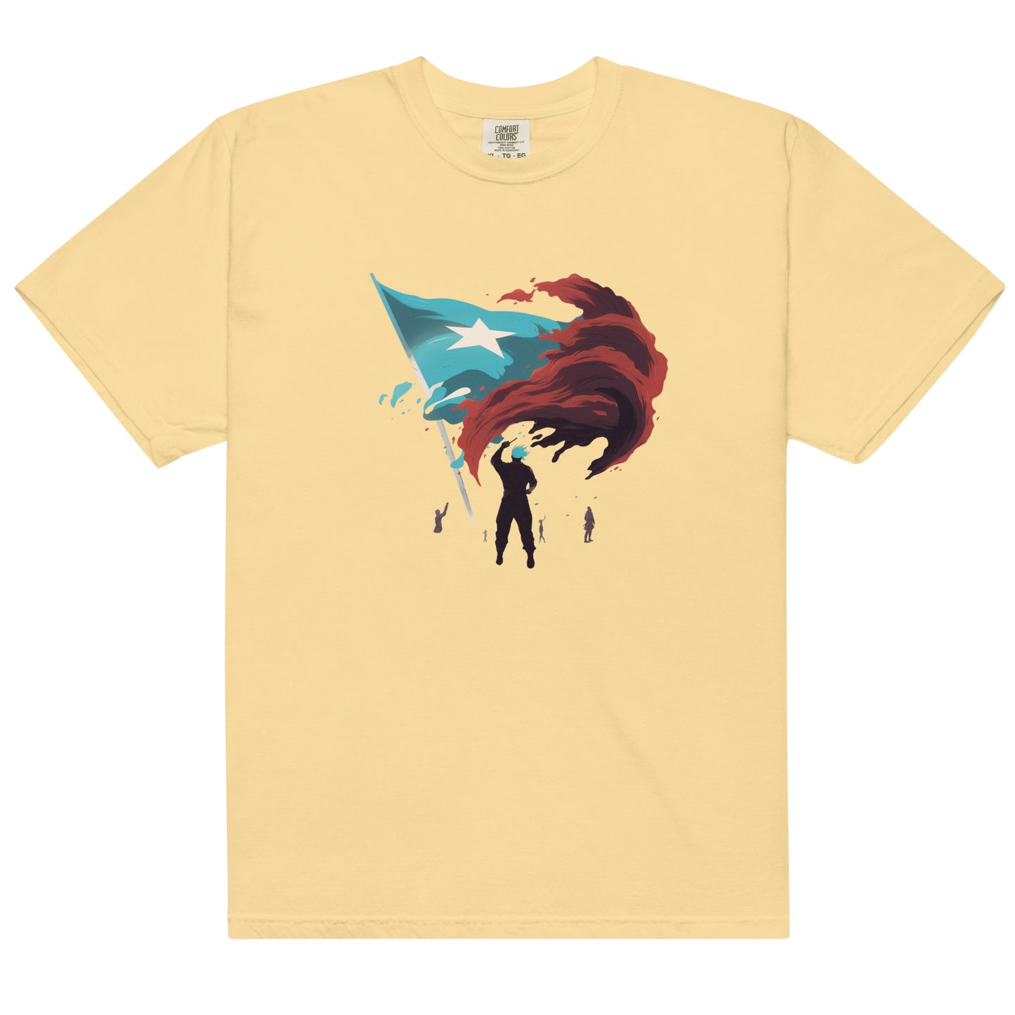 Bandera De Puerto Rico | Men’s garment-dyed heavyweight t-shirt