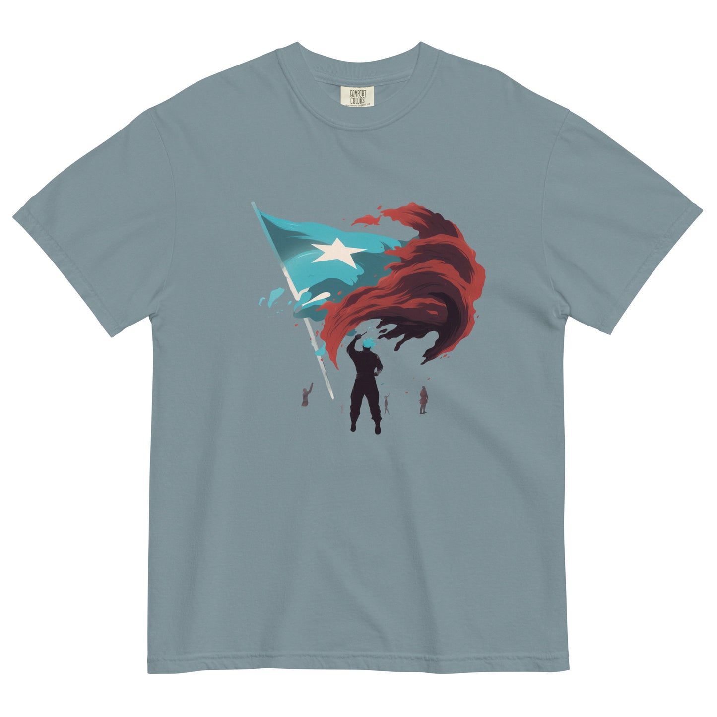 Bandera De Puerto Rico | Men’s garment-dyed heavyweight t-shirt