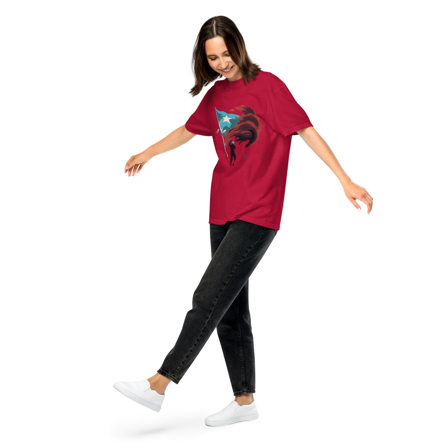 Bandera De Puerto Rico | Men’s garment-dyed heavyweight t-shirt