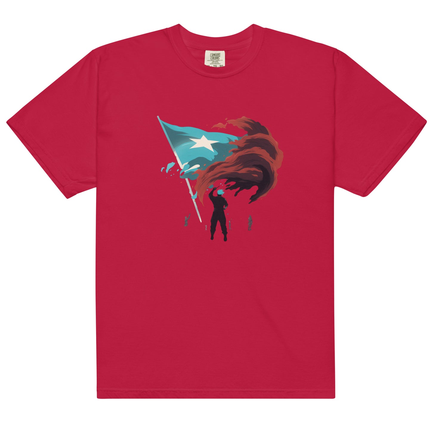 Bandera De Puerto Rico | Men’s garment-dyed heavyweight t-shirt