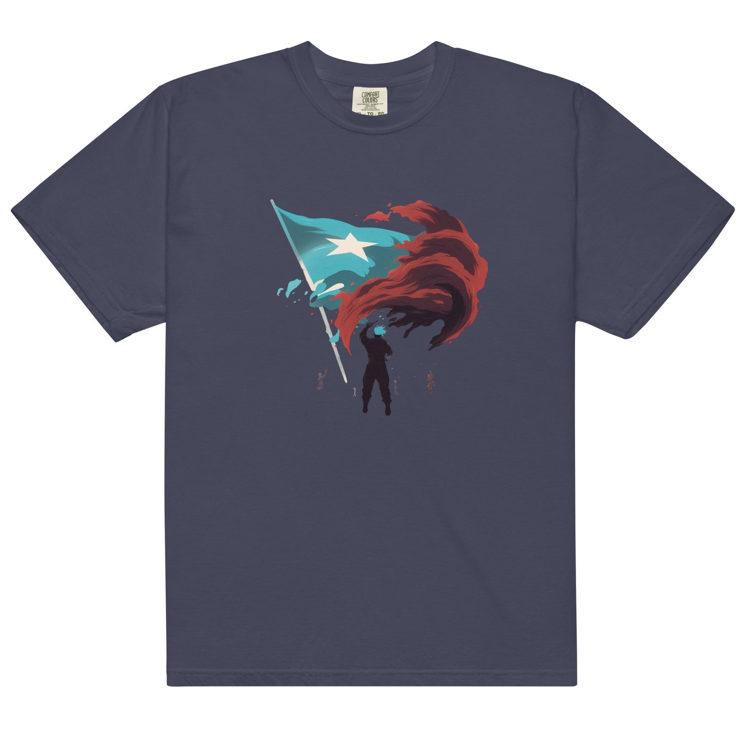 Bandera De Puerto Rico | Men’s garment-dyed heavyweight t-shirt