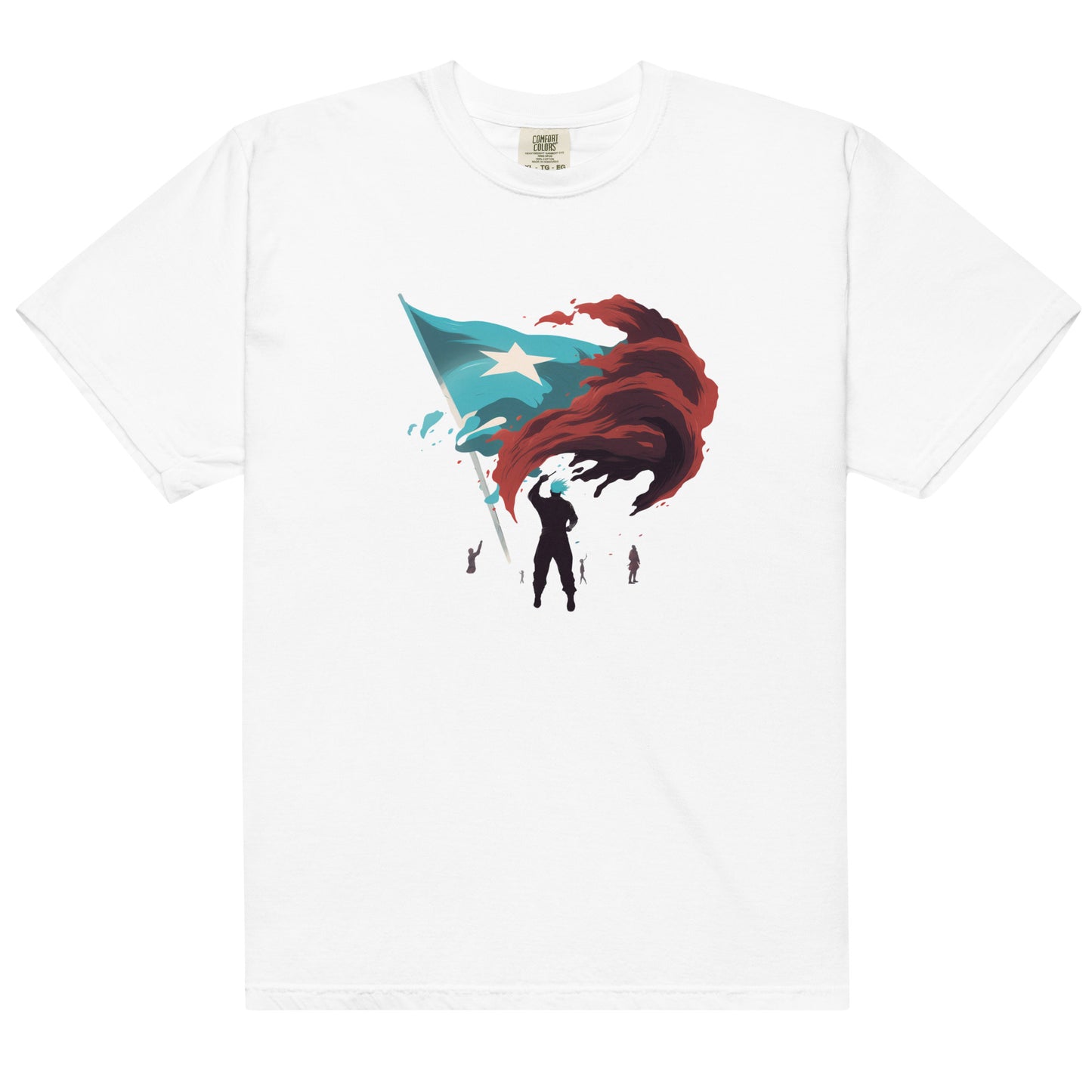 Bandera De Puerto Rico | Men’s garment-dyed heavyweight t-shirt