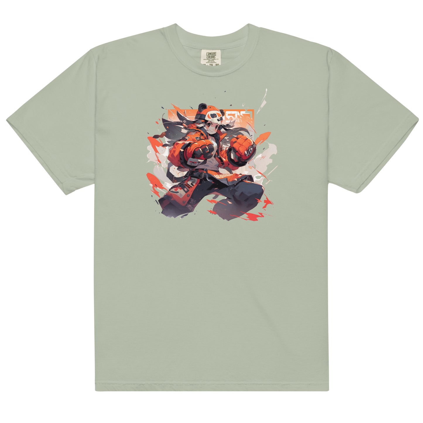 Panda Anime | Unisex garment-dyed heavyweight t-shirt