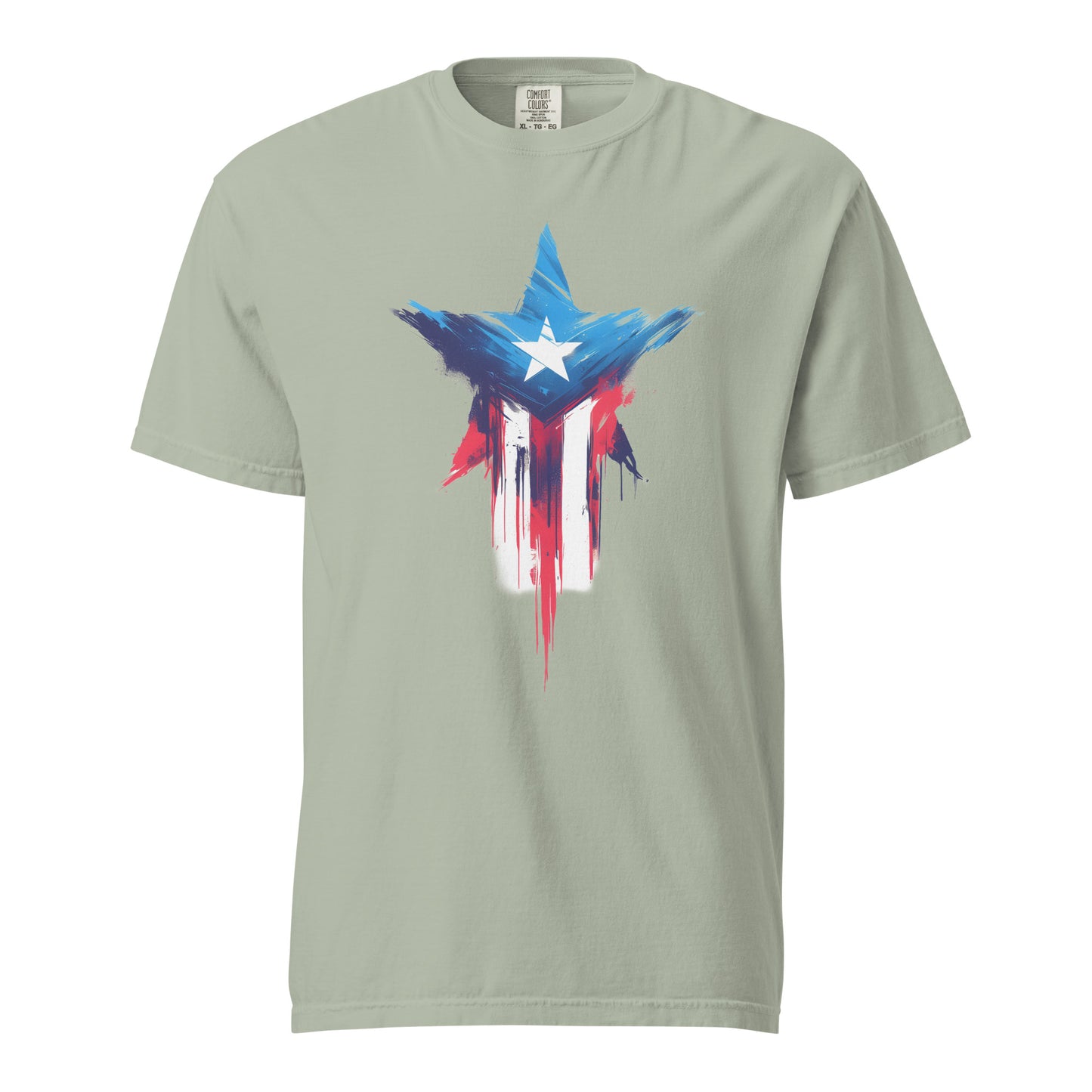 Bandera de PR Estrella || Unisex garment-dyed heavyweight t-shirt