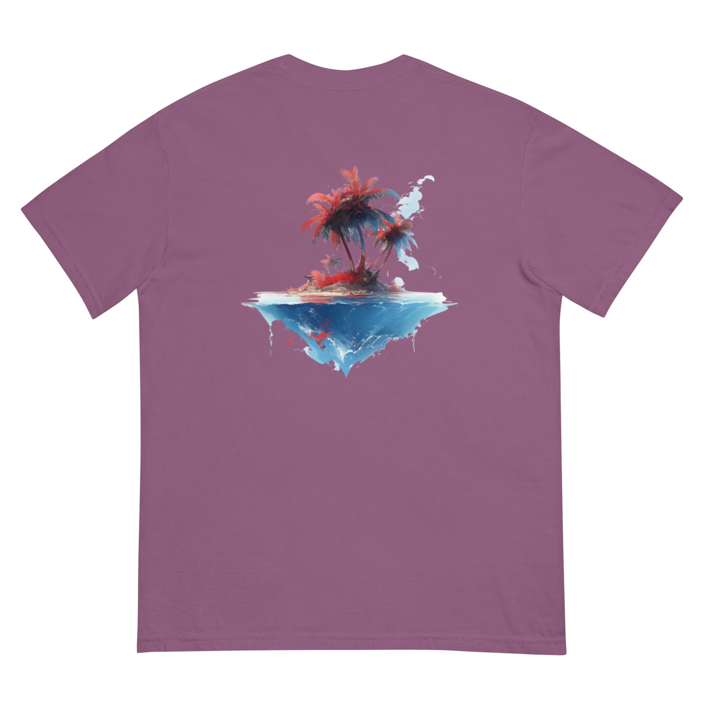 PR Palm Beach Algori Print Logo | Unisex garment-dyed heavyweight t-shirt