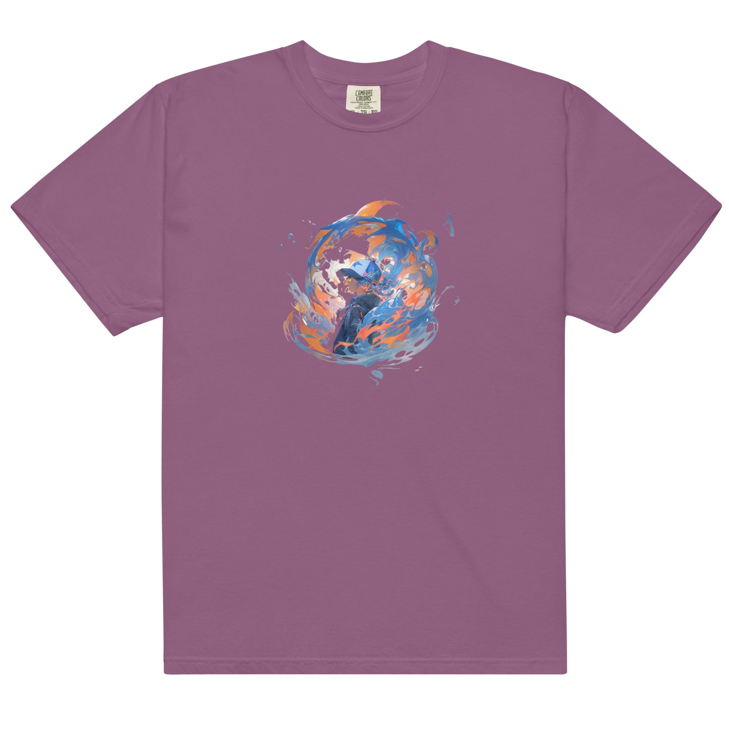 Water Style Flames | Unisex garment-dyed heavyweight t-shirt