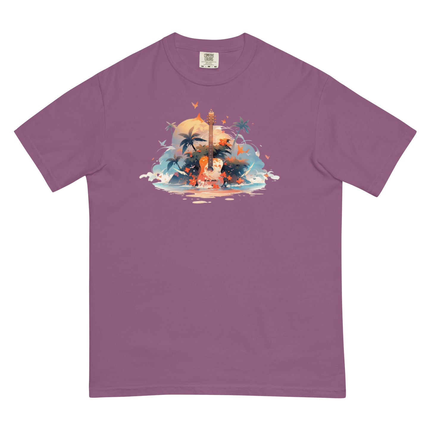 Tropical Guitar | Unisex garment-dyed heavyweight t-shirt