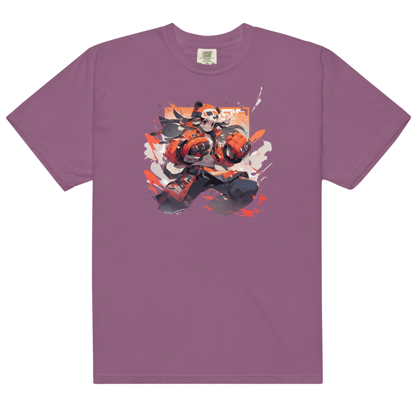 Panda Anime | Unisex garment-dyed heavyweight t-shirt