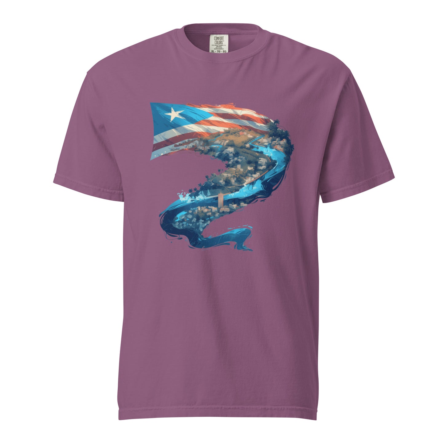 Puerto Rico River || Unisex garment-dyed heavyweight t-shirt