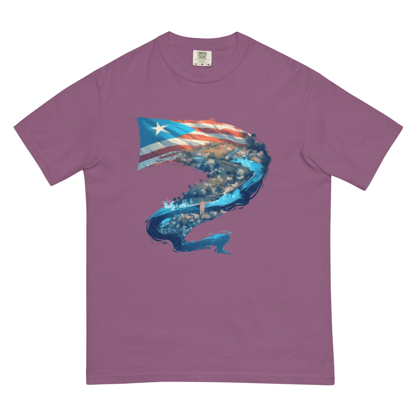 Puerto Rico River || Unisex garment-dyed heavyweight t-shirt