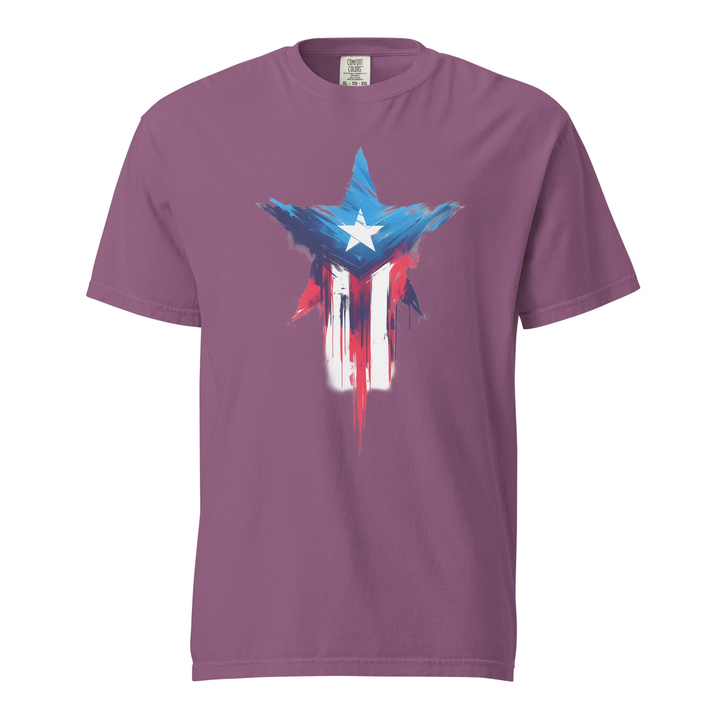 Bandera de PR Estrella || Unisex garment-dyed heavyweight t-shirt