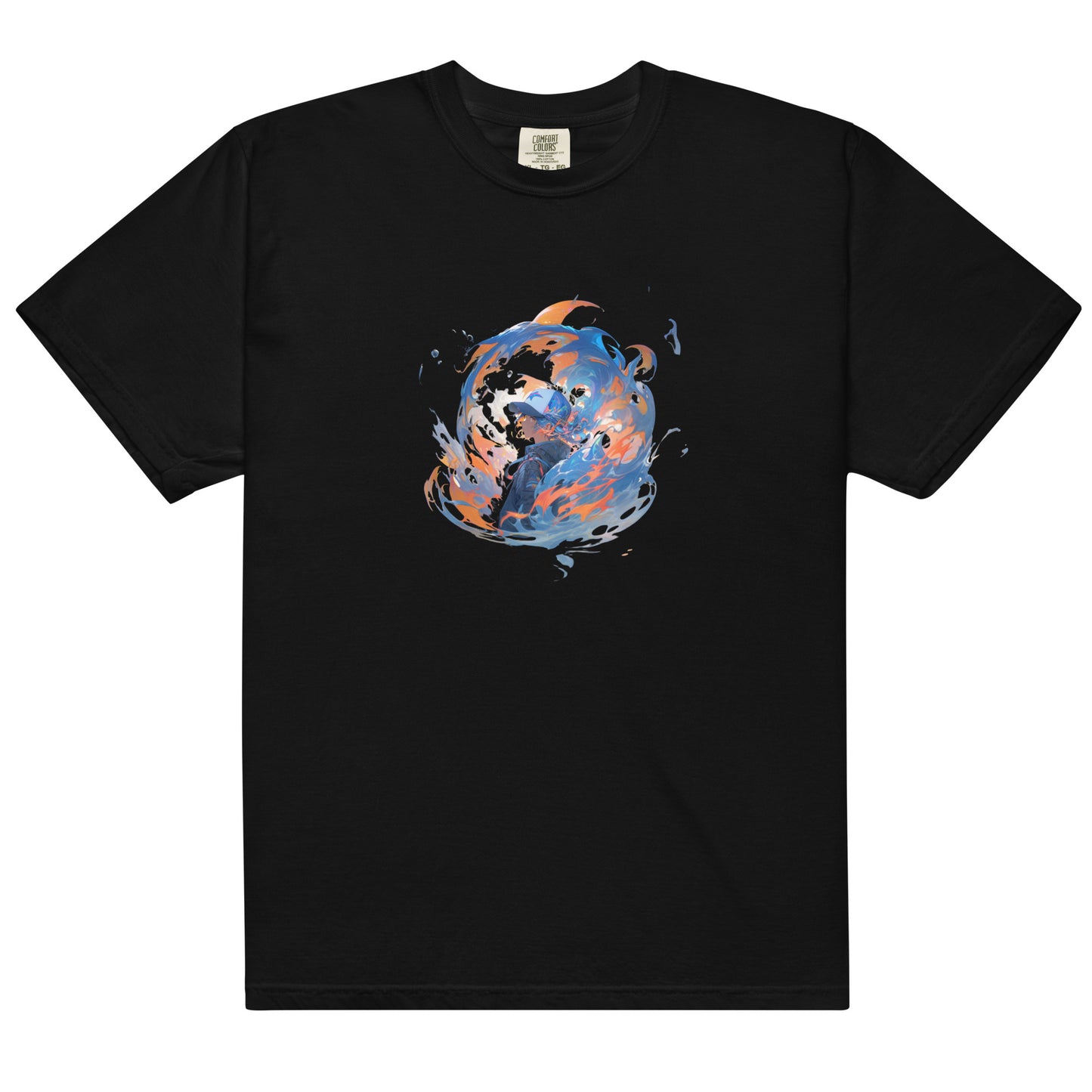 Water Style Flames | Unisex garment-dyed heavyweight t-shirt