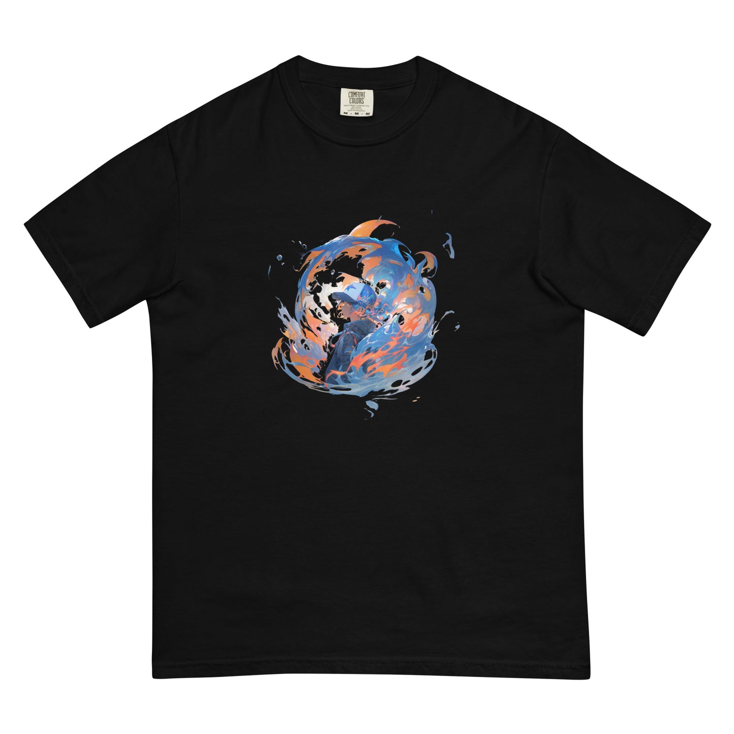 Water Style Flames | Unisex garment-dyed heavyweight t-shirt