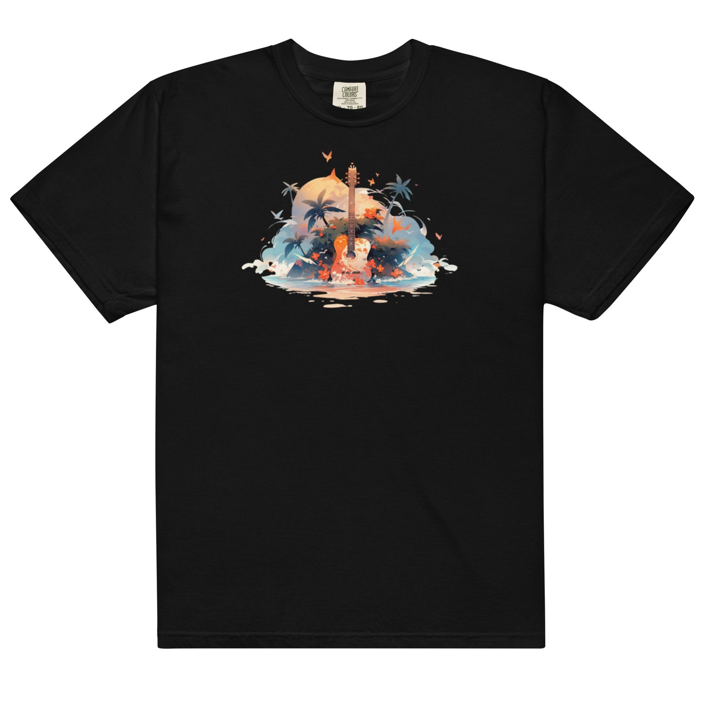 Tropical Guitar | Unisex garment-dyed heavyweight t-shirt