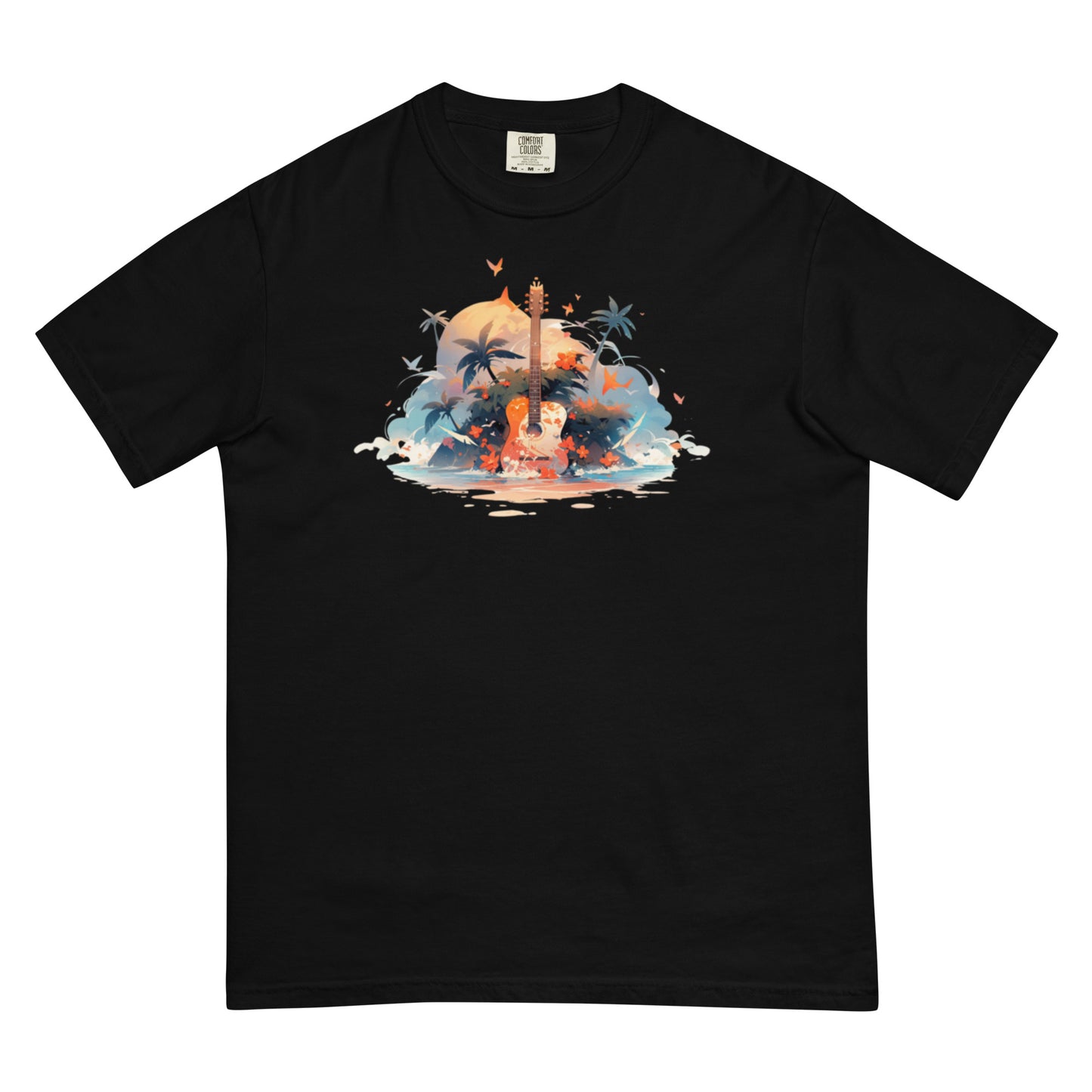 Tropical Guitar | Unisex garment-dyed heavyweight t-shirt