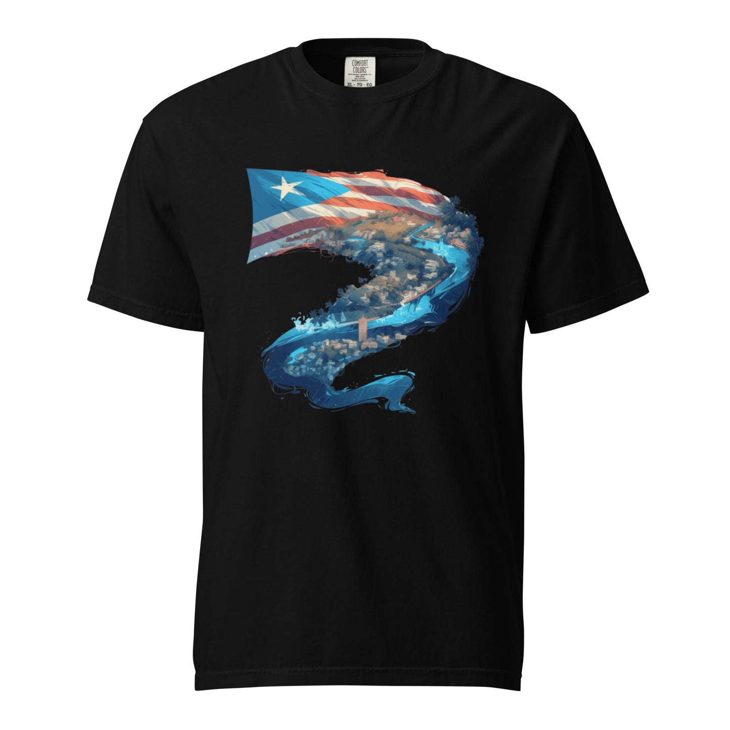 Puerto Rico River || Unisex garment-dyed heavyweight t-shirt