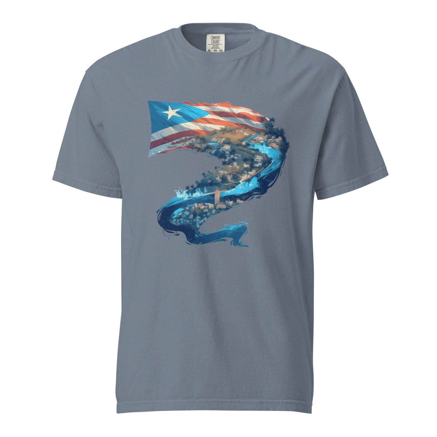 Puerto Rico River || Unisex garment-dyed heavyweight t-shirt