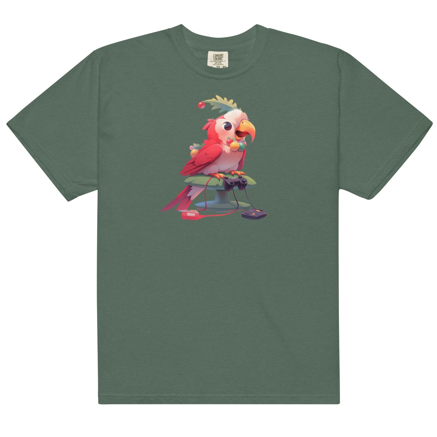 Cotorra Navideña #2 | Unisex garment-dyed heavyweight t-shirt