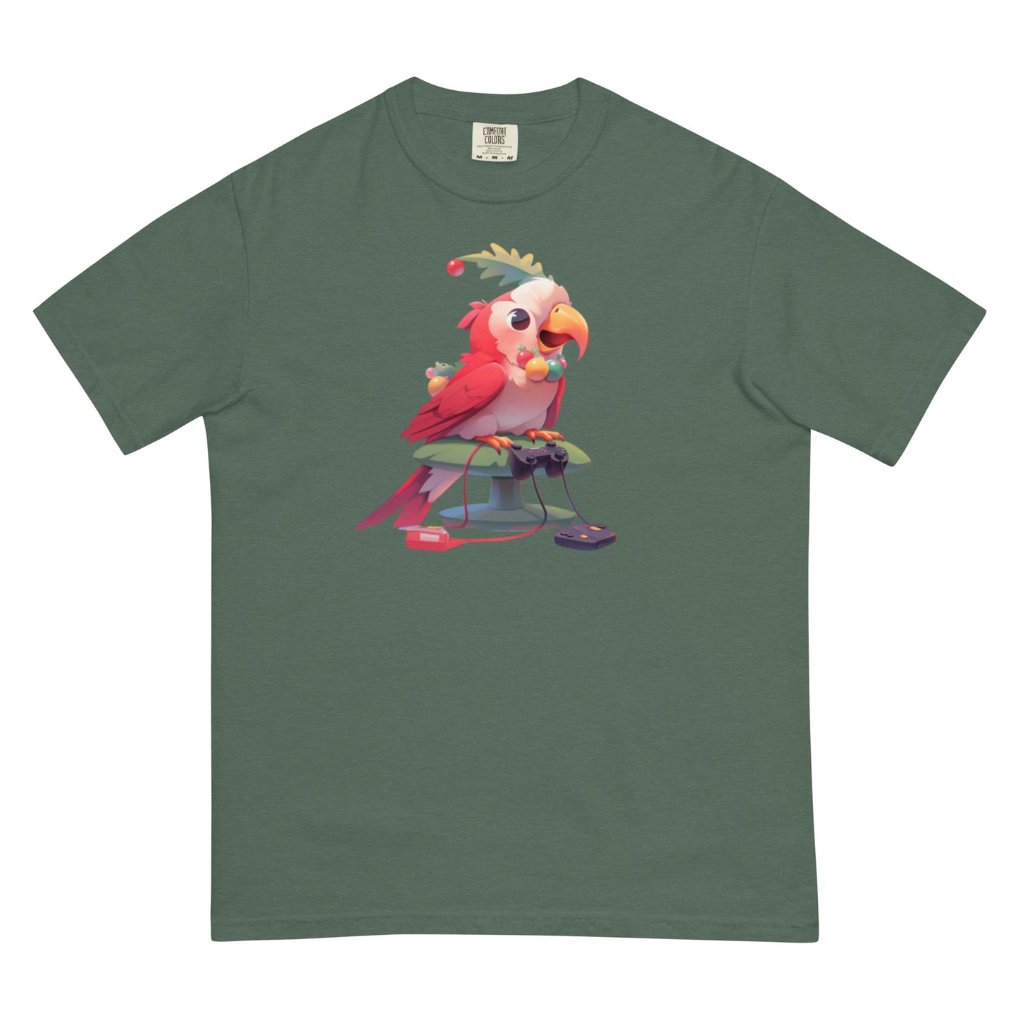 Cotorra Navideña #2 | Unisex garment-dyed heavyweight t-shirt