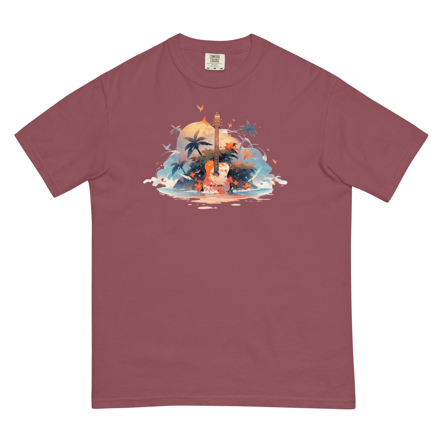 Tropical Guitar | Unisex garment-dyed heavyweight t-shirt