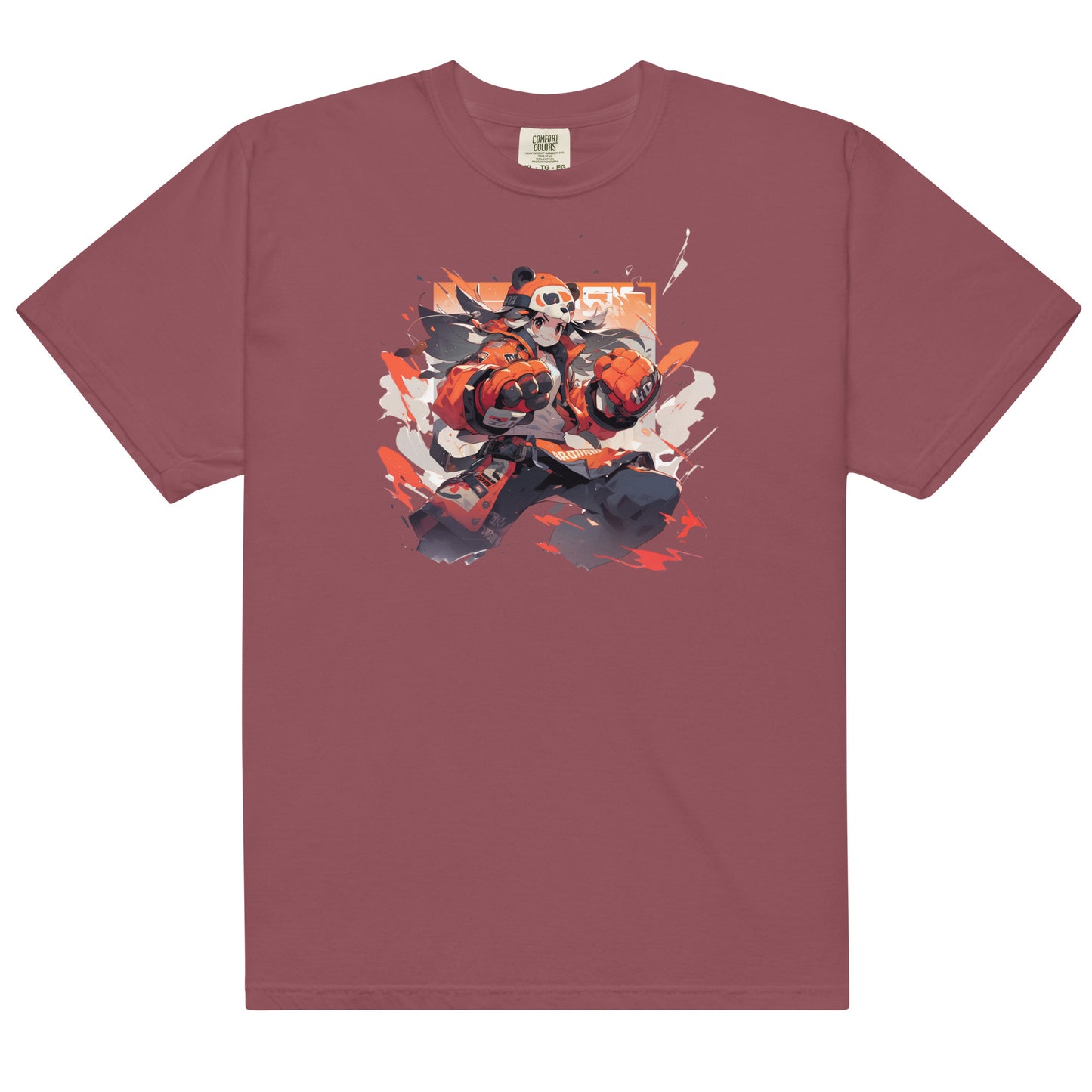 Panda Anime | Unisex garment-dyed heavyweight t-shirt