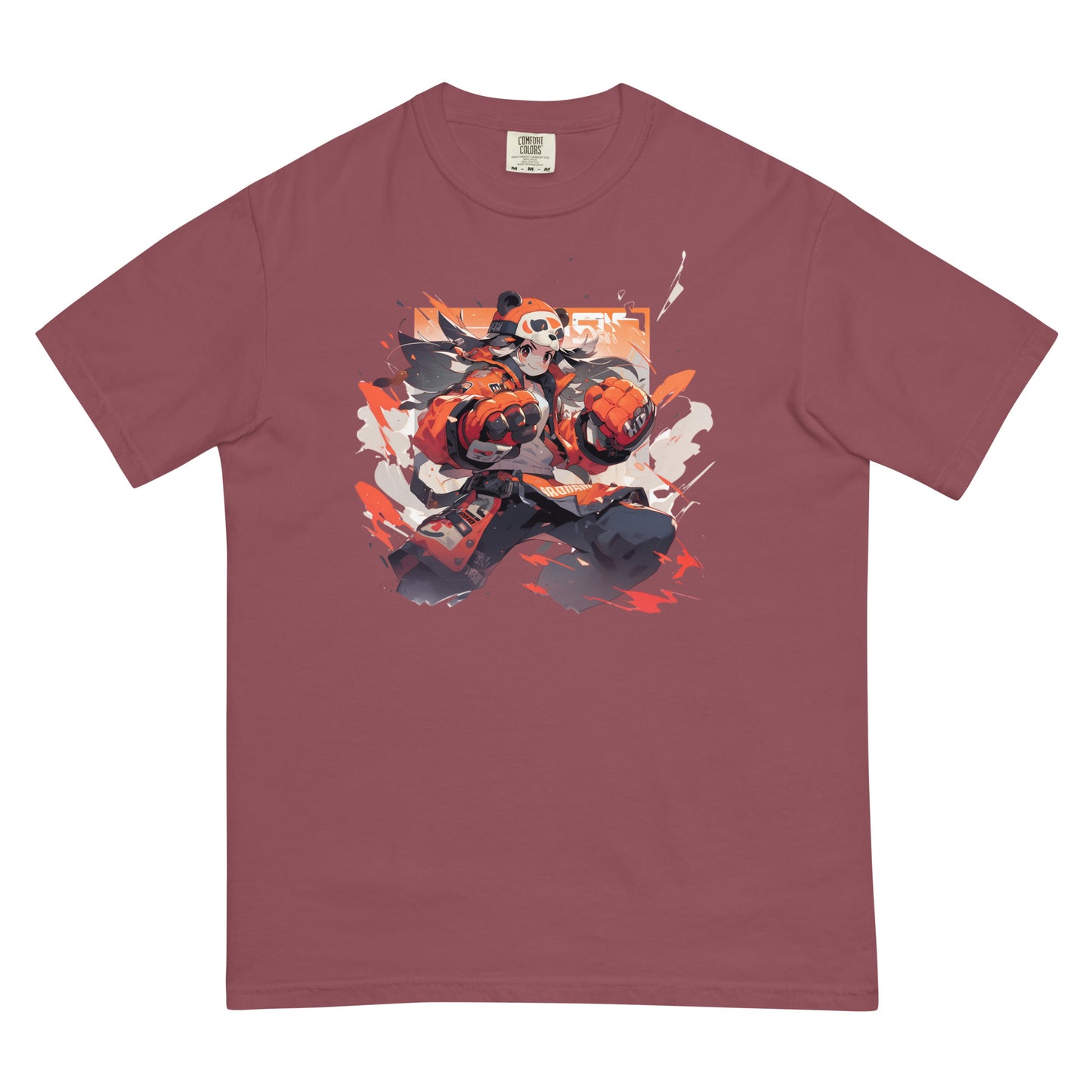 Panda Anime | Unisex garment-dyed heavyweight t-shirt