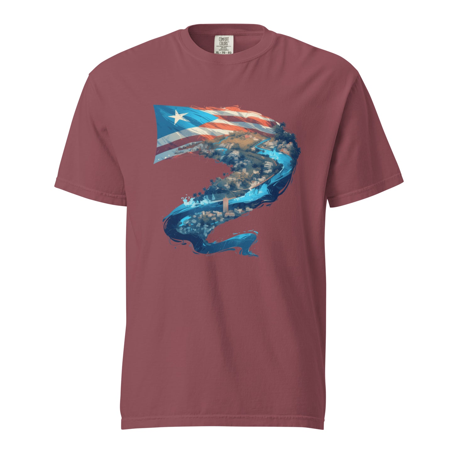Puerto Rico River || Unisex garment-dyed heavyweight t-shirt