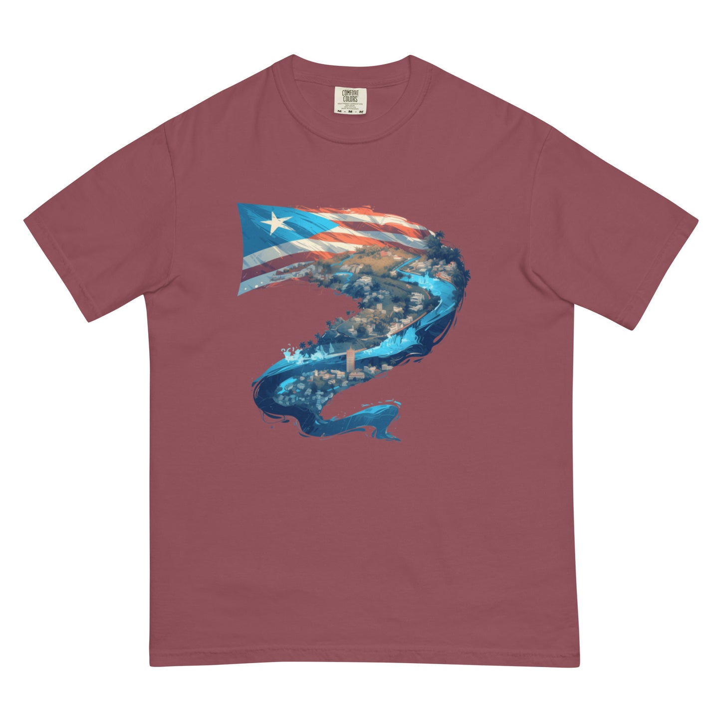Puerto Rico River || Unisex garment-dyed heavyweight t-shirt