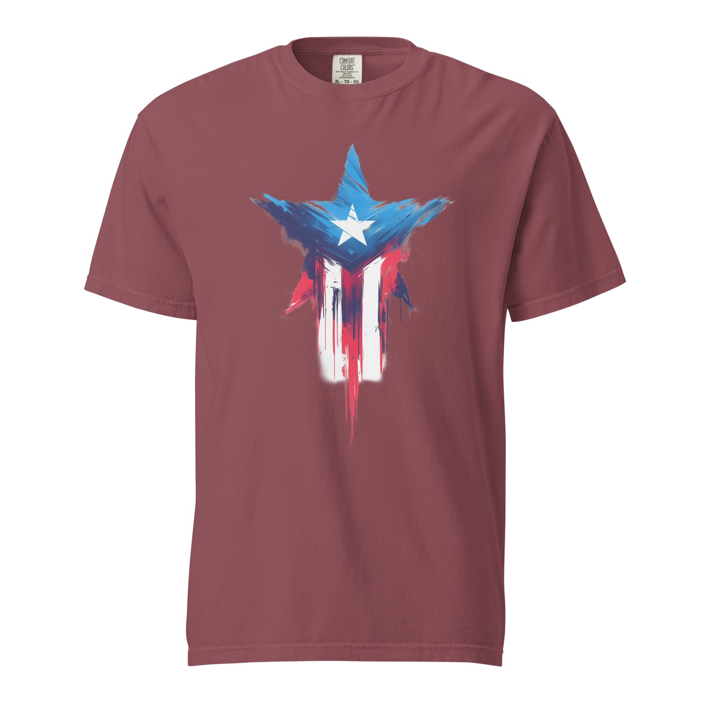 Bandera de PR Estrella || Unisex garment-dyed heavyweight t-shirt
