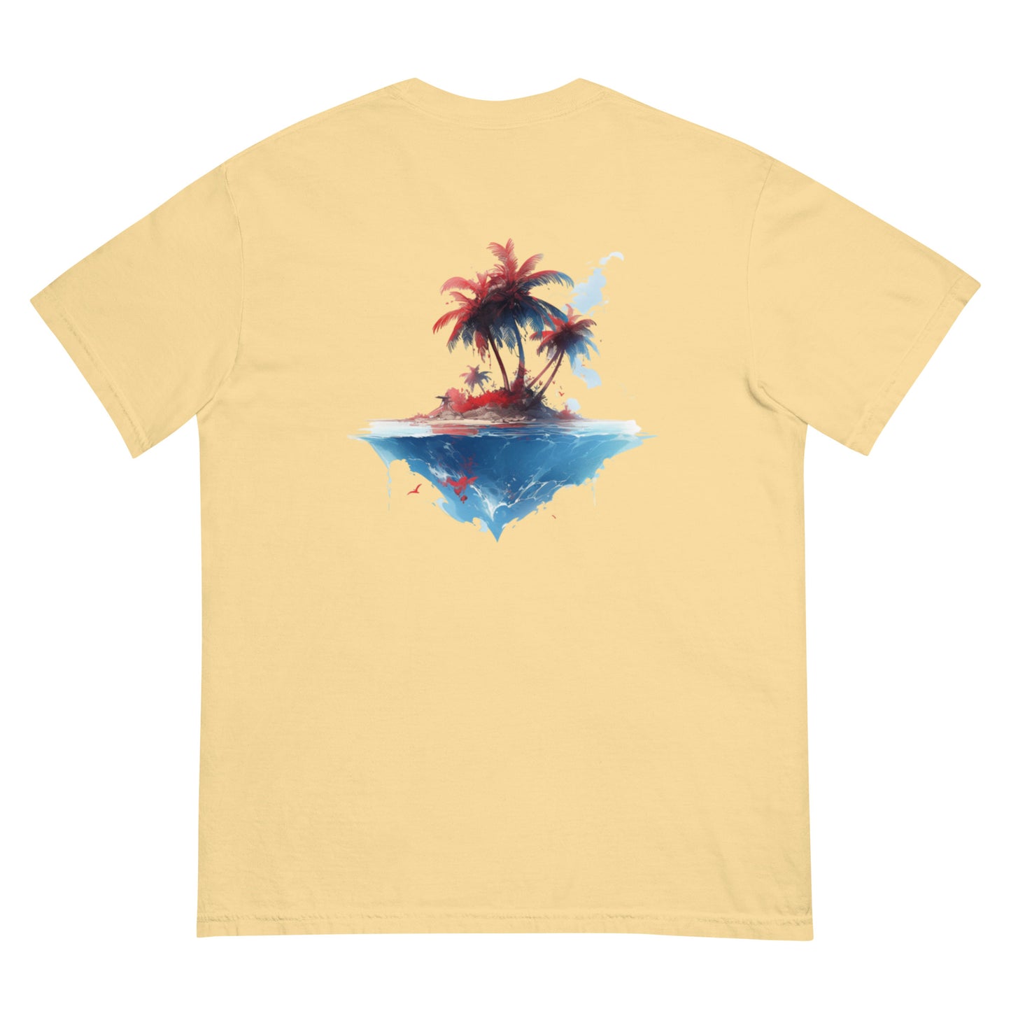 PR Palm Beach Algori Print Logo | Unisex garment-dyed heavyweight t-shirt