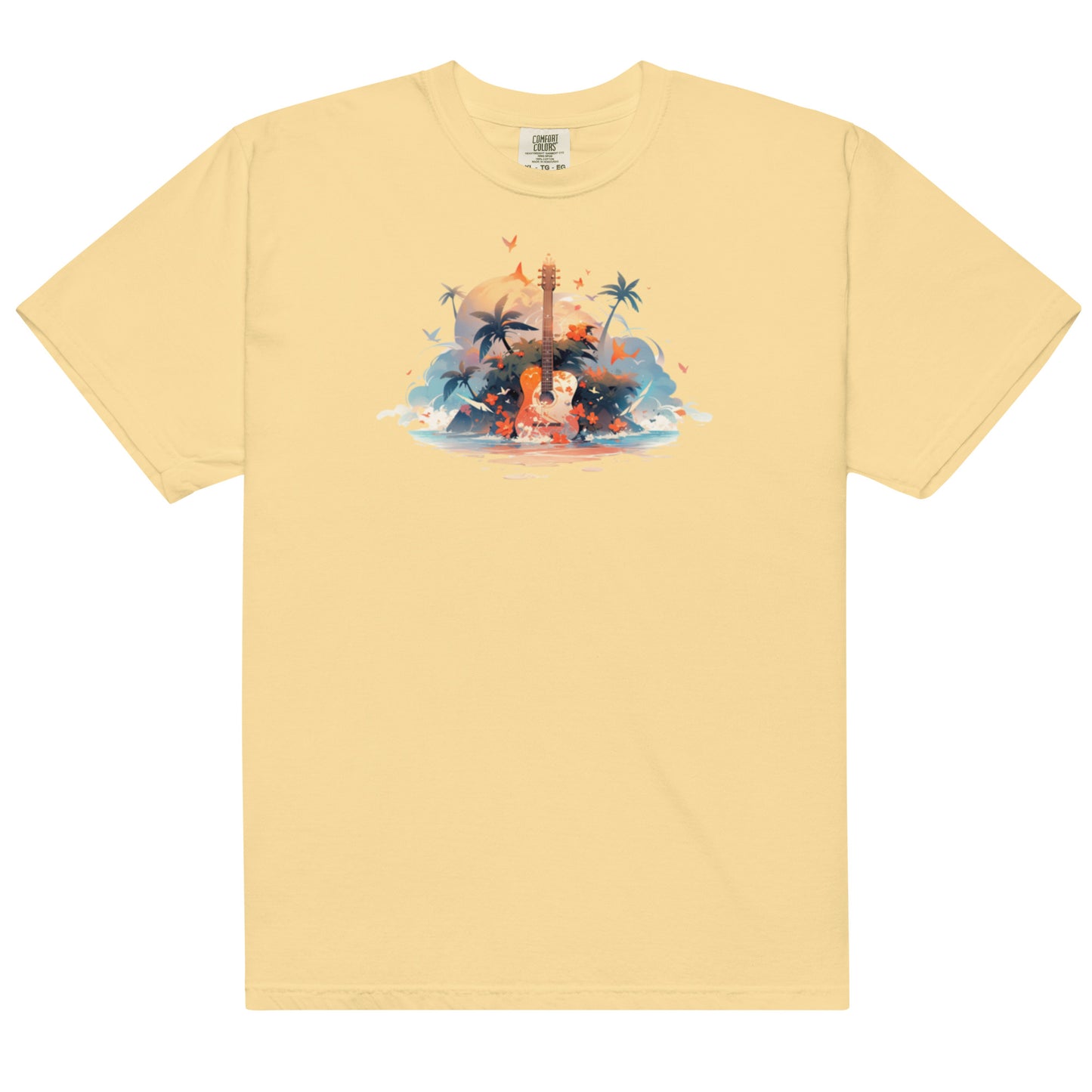 Tropical Guitar | Unisex garment-dyed heavyweight t-shirt