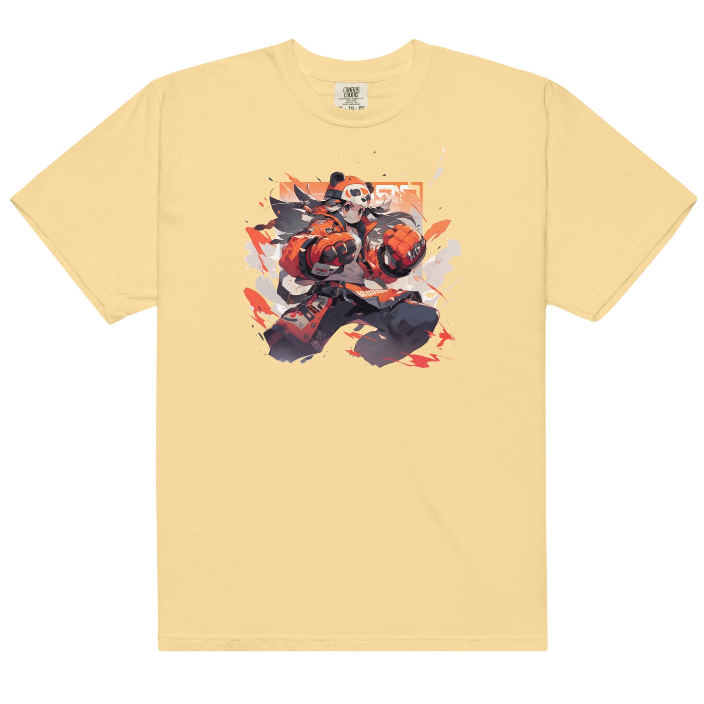 Panda Anime | Unisex garment-dyed heavyweight t-shirt