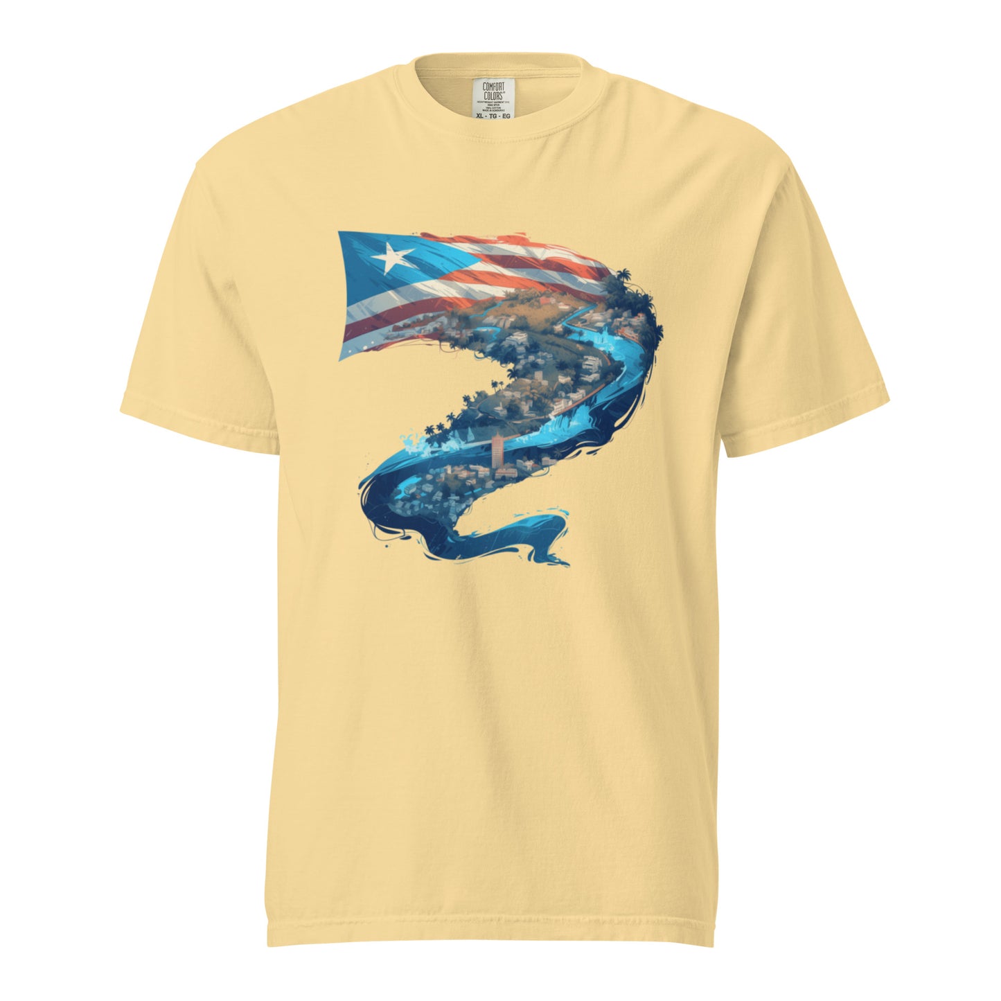 Puerto Rico River || Unisex garment-dyed heavyweight t-shirt