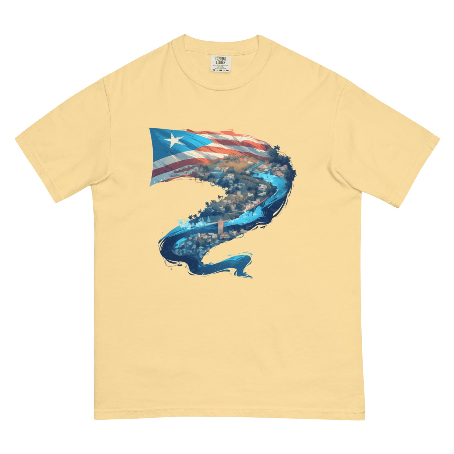 Puerto Rico River || Unisex garment-dyed heavyweight t-shirt