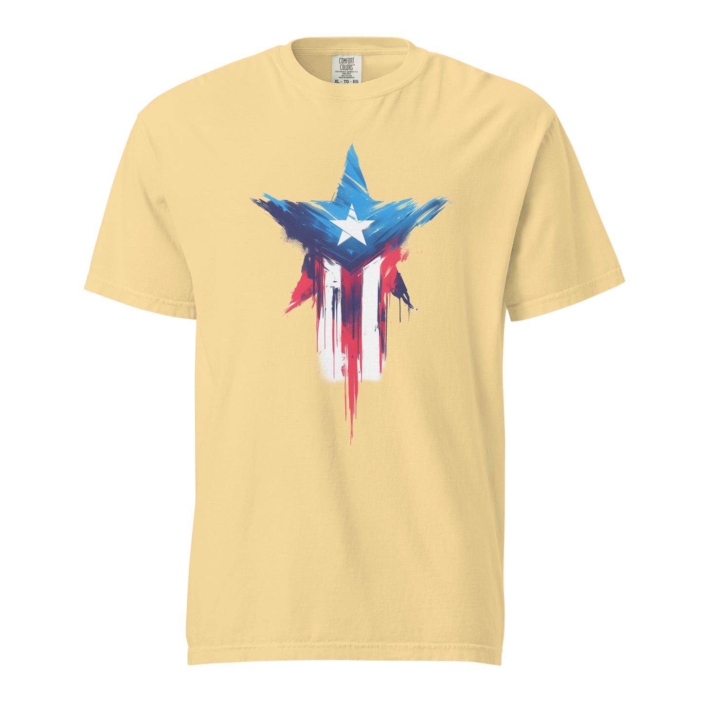 Bandera de PR Estrella || Unisex garment-dyed heavyweight t-shirt