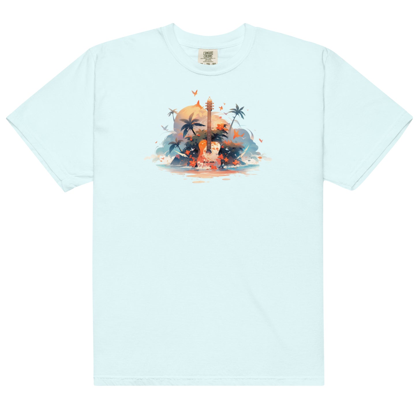 Tropical Guitar | Unisex garment-dyed heavyweight t-shirt